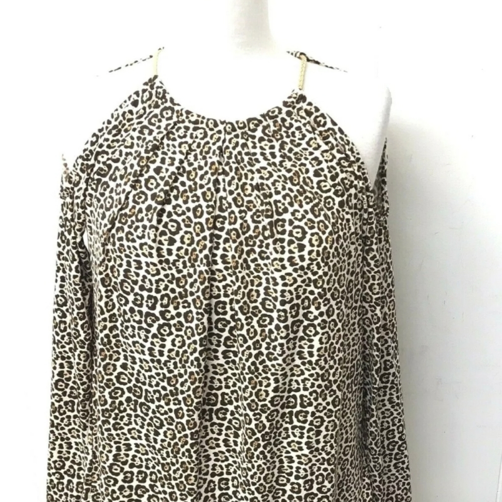 Michael Kors Leapord print blouse large